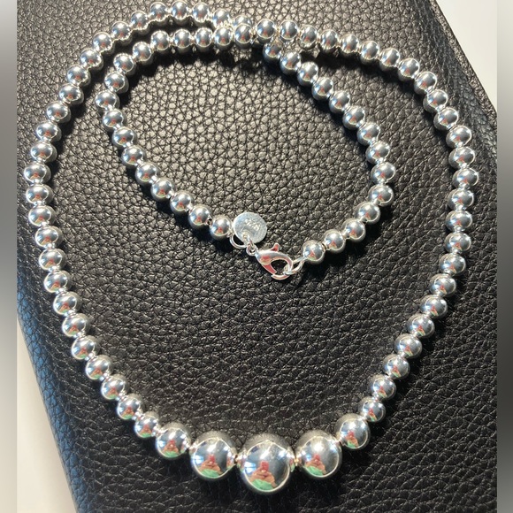 🌟 Sterling Silver Beads Necklace - Picture 3 of 3